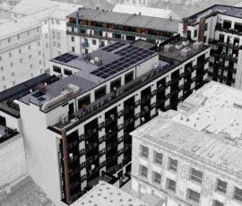 Bratislavská 56 - EFI Palace komplex přístavba pohled